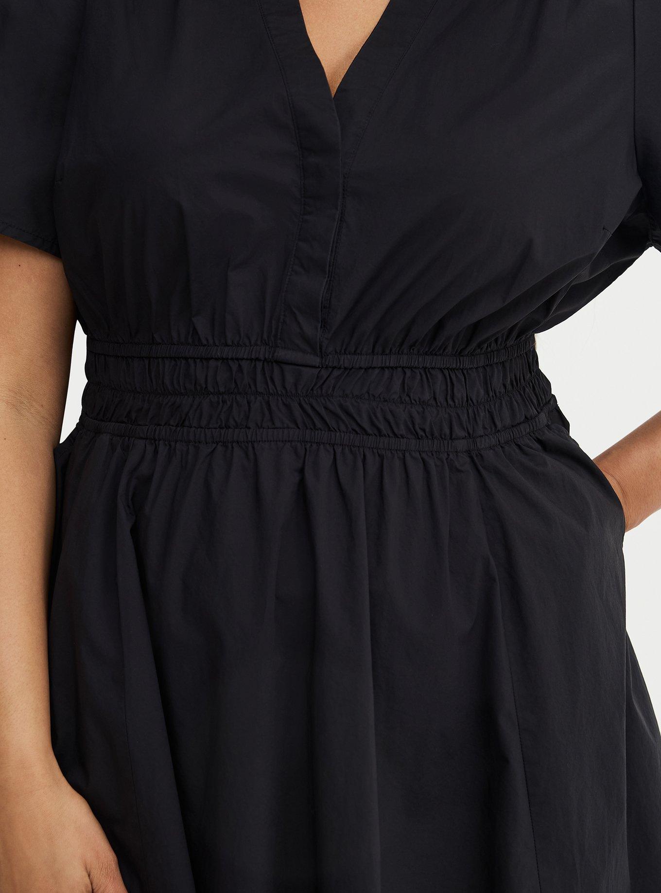 Skater Mini Dress, DEEP BLACK, alternate