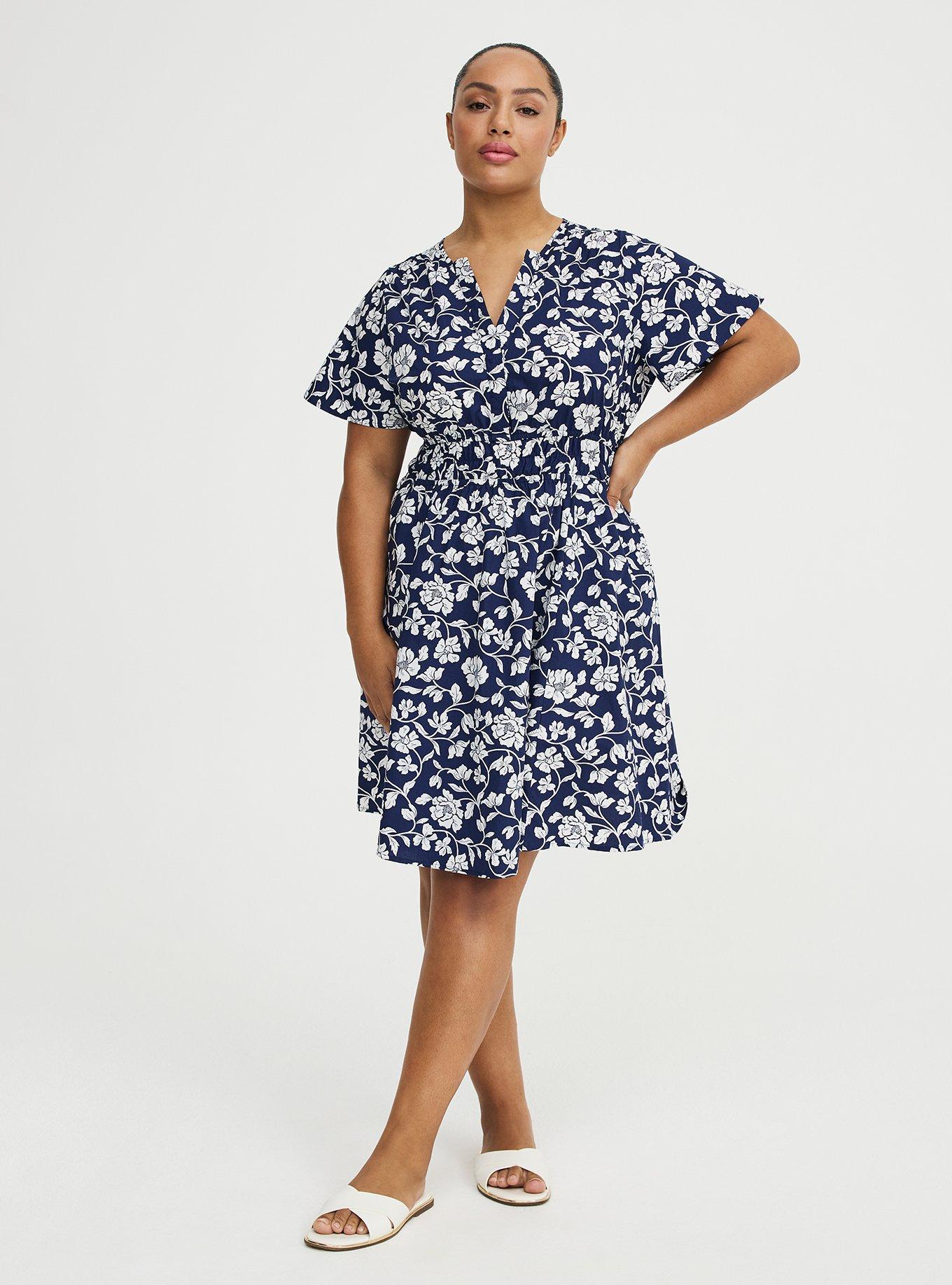 Skater Mini Dress, BOUDOIR ROSE FLORAL NAVY, alternate