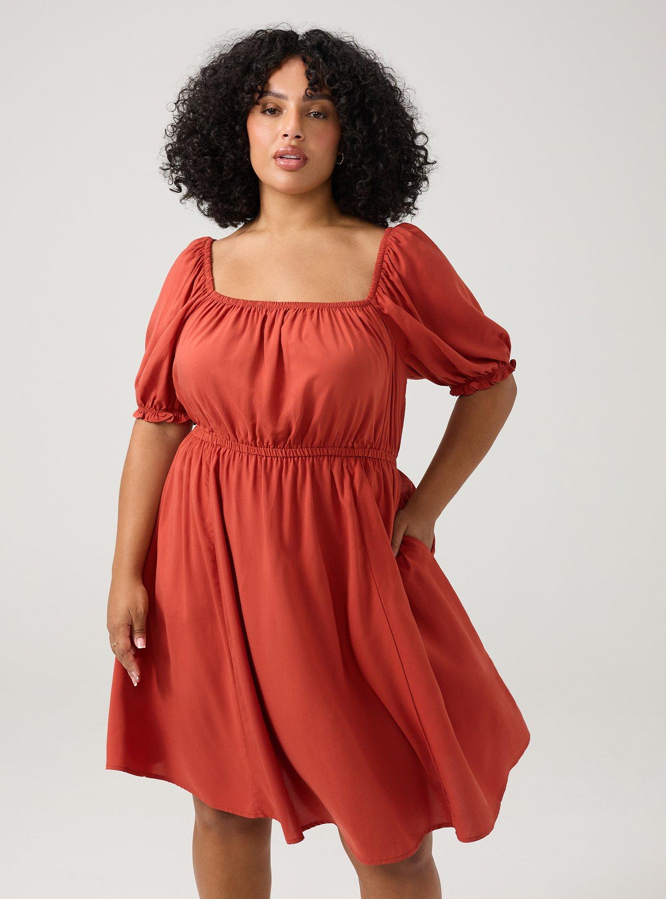 Puff Sleeve Mini Dress, BOSSA NOVA, alternate