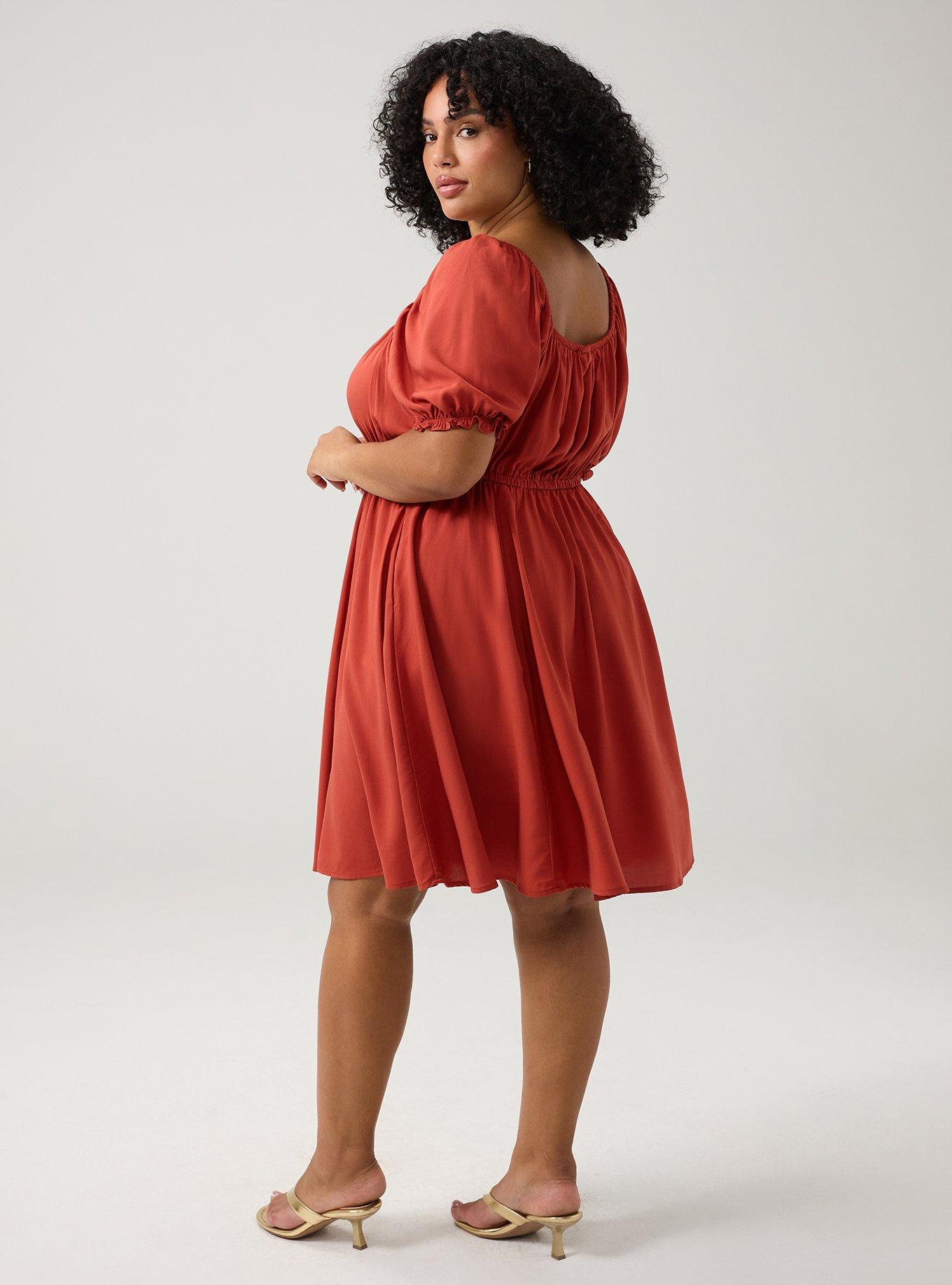 Puff Sleeve Mini Dress, BOSSA NOVA, alternate