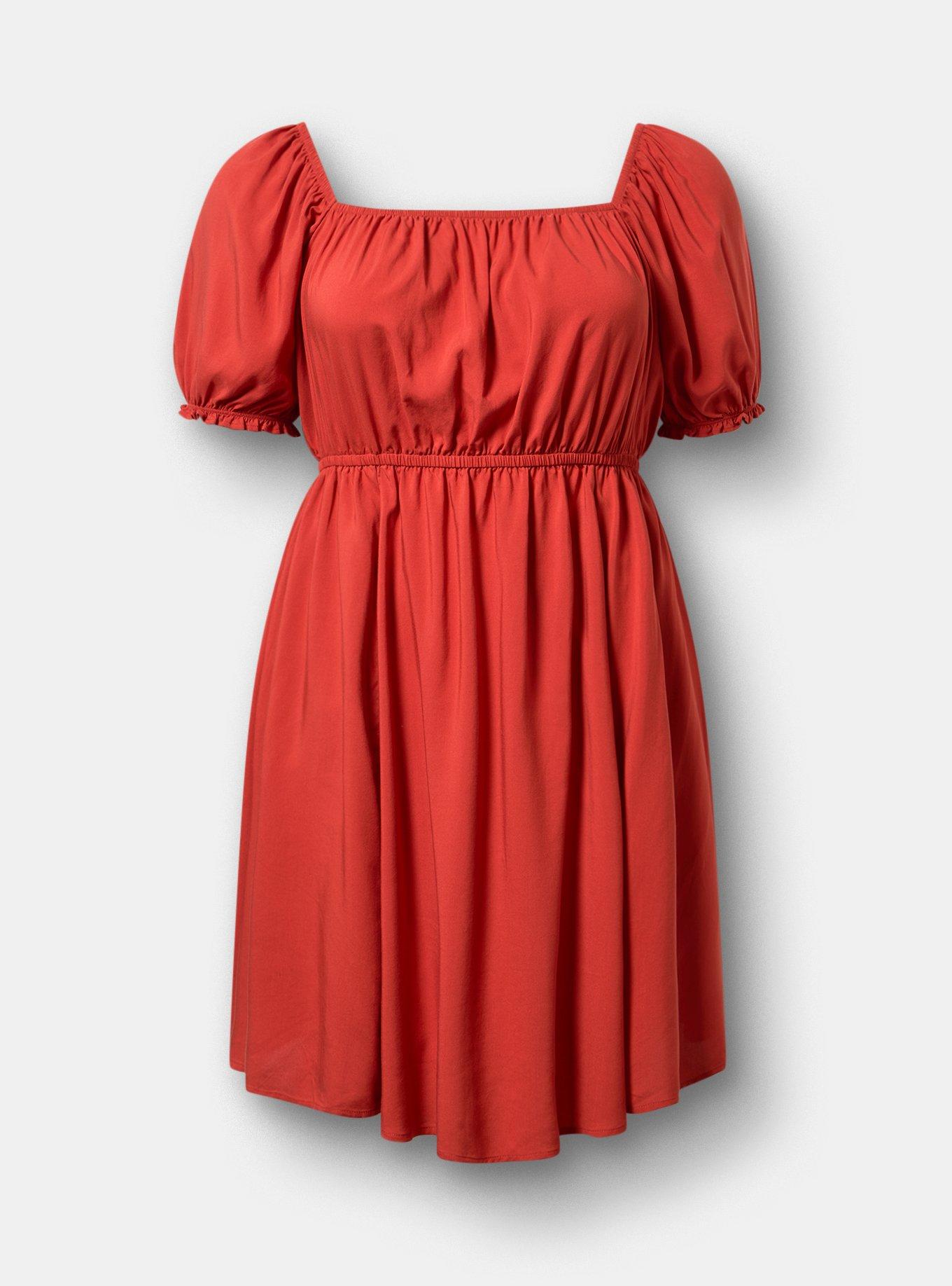 Puff Sleeve Mini Dress, BOSSA NOVA, flat