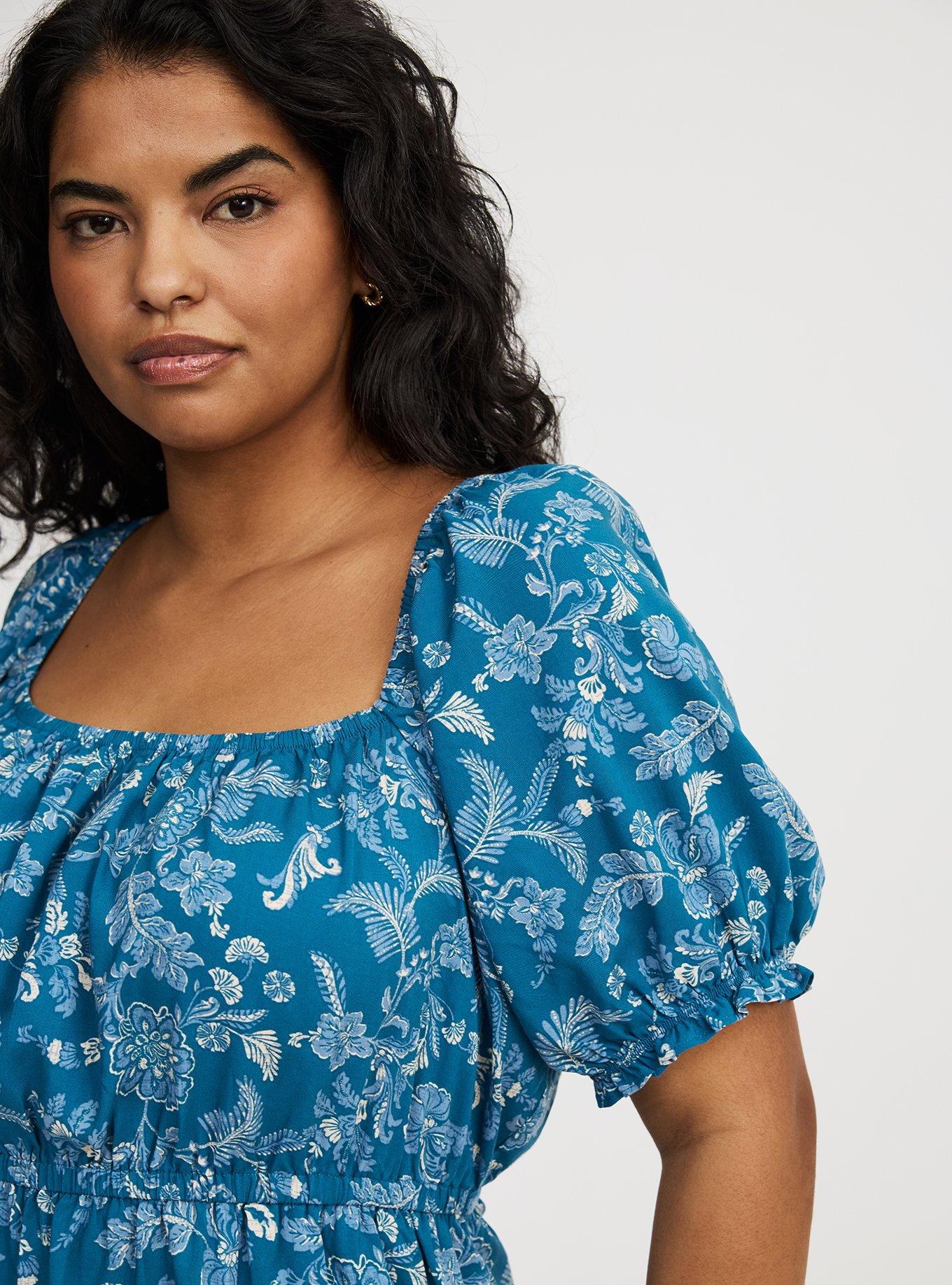 Mini Puff-Sleeve Dress