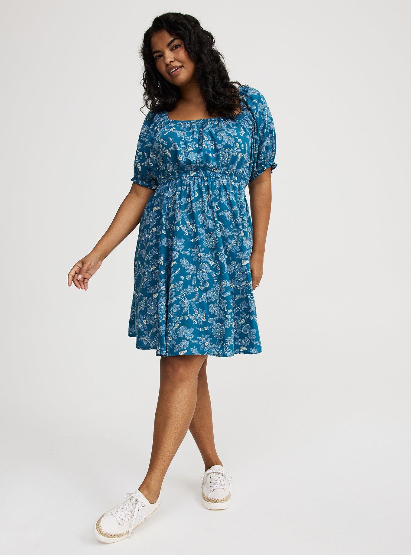 Mini Puff-Sleeve Dress