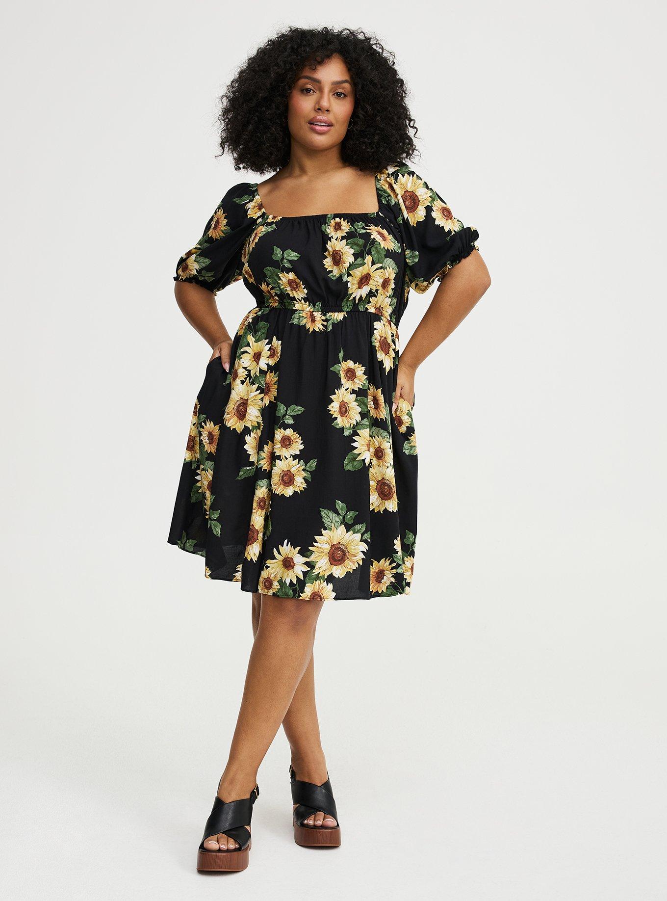 Retro Chic Twist Front Velour Swing Dress