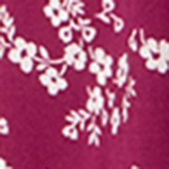 Puff Sleeve Mini Dress, CLASSIC DITSY FLORAL PURPLE, swatch