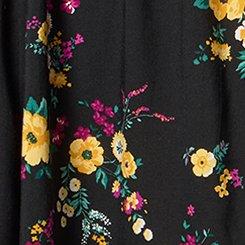 Puff Sleeve Mini Dress, DITSY RAIN FLORAL PURPLE, swatch