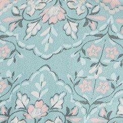 Ruffled Straps Layered Romper, JASMINE BORDER MINT, swatch