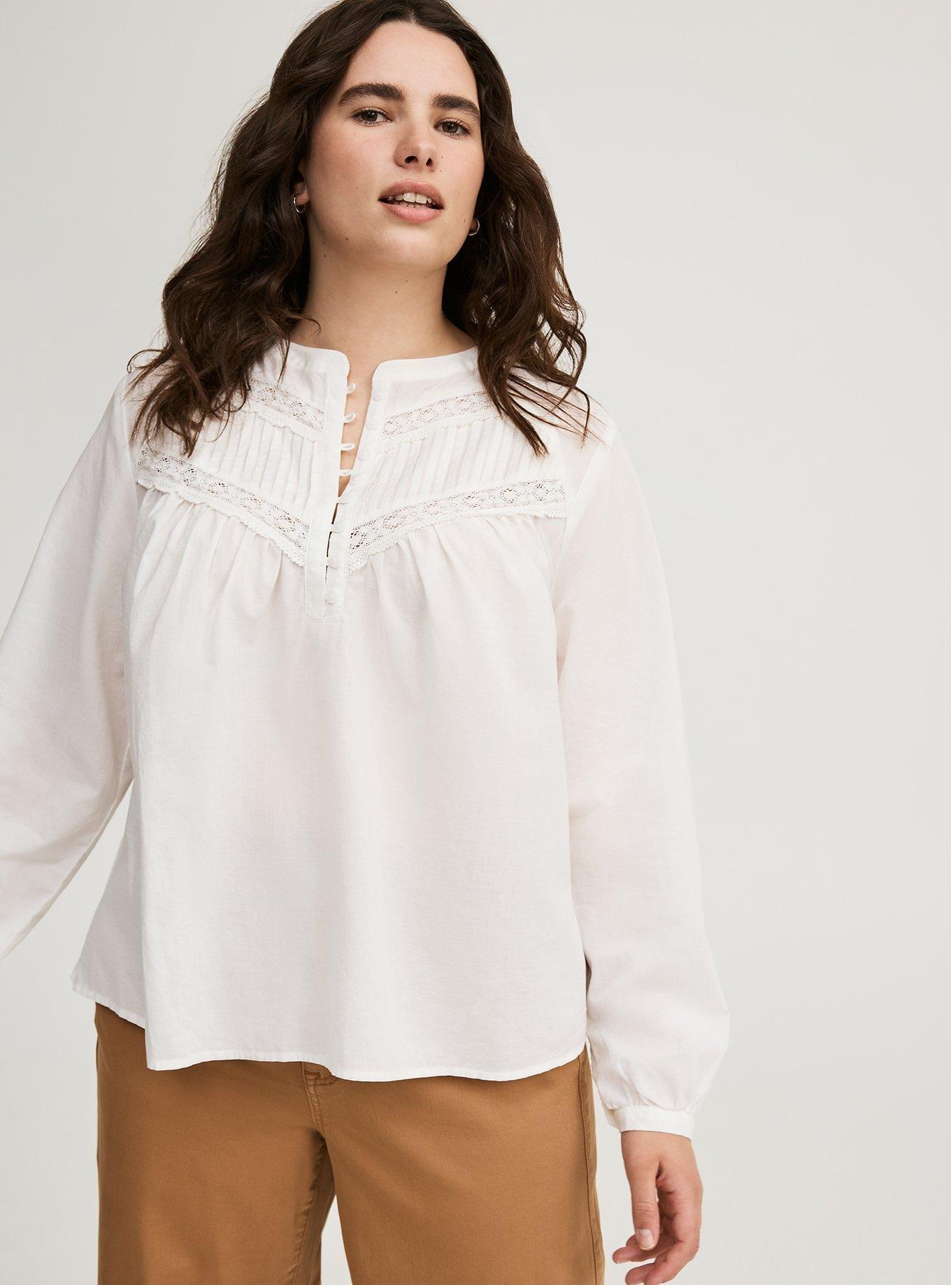 Voile Relaxed Long Sleeve Blouse