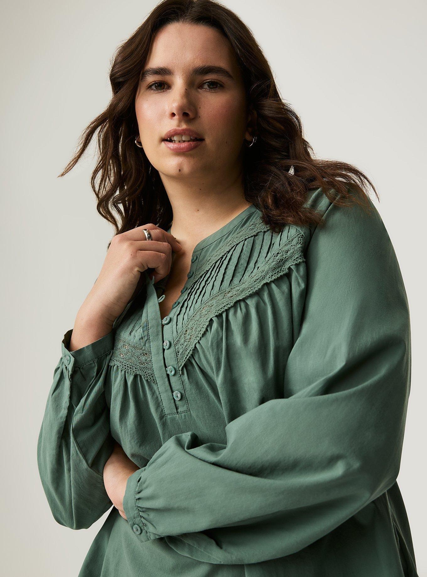 Voile Relaxed Long Sleeve Blouse 