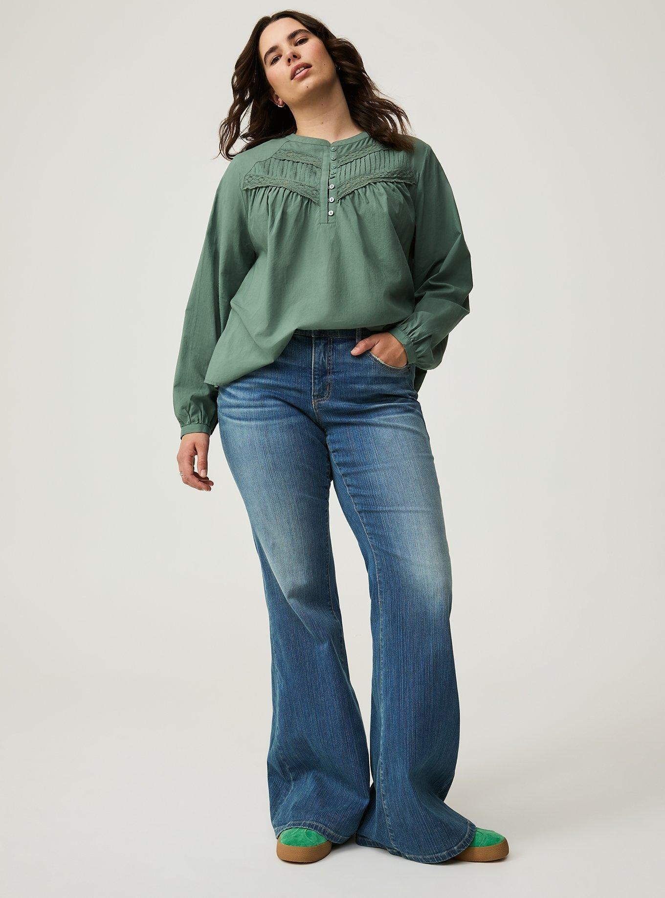 Voile Relaxed Long Sleeve Blouse 