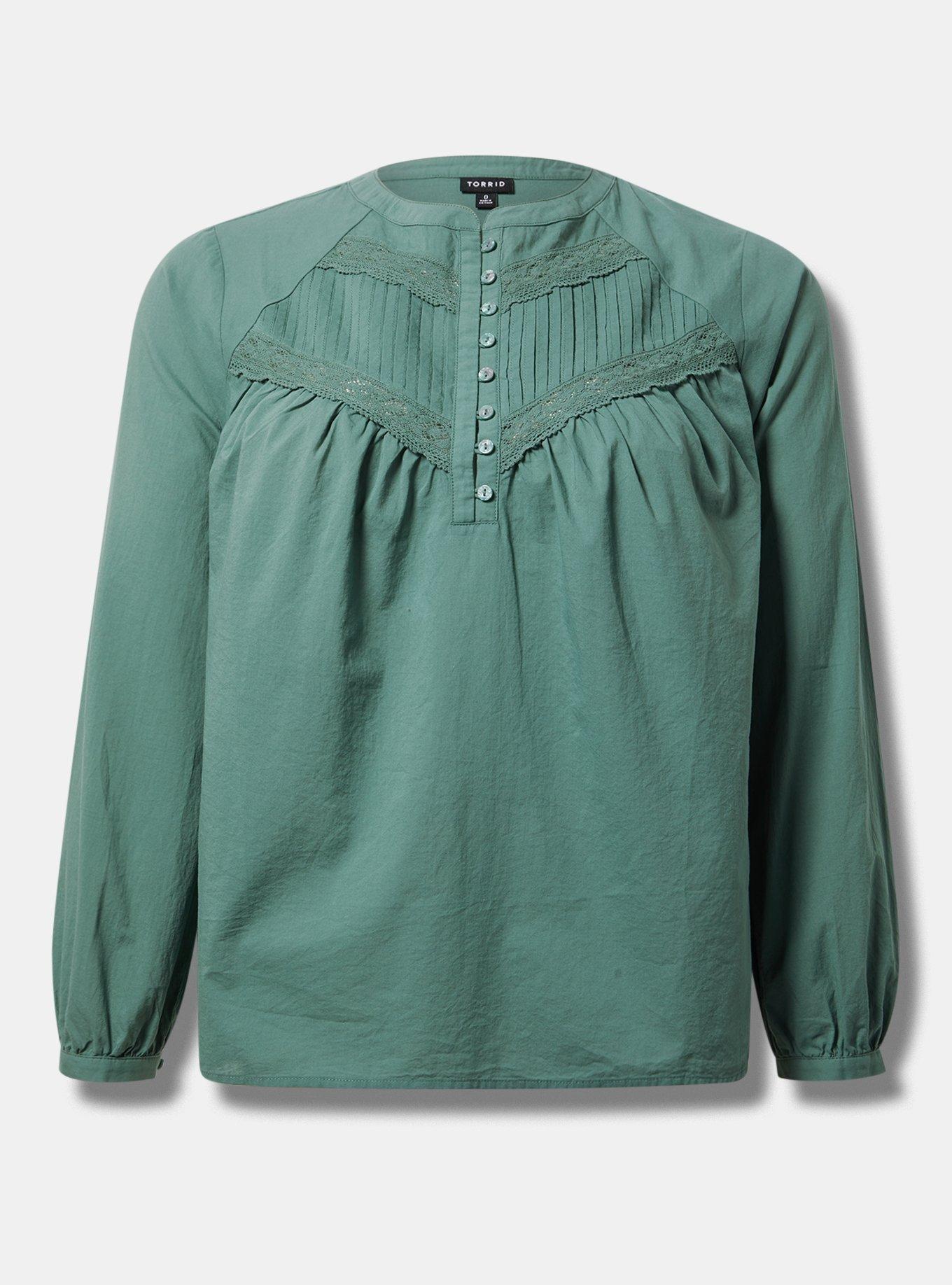 Plus Size - Voile Relaxed Long Sleeve Blouse - Torrid