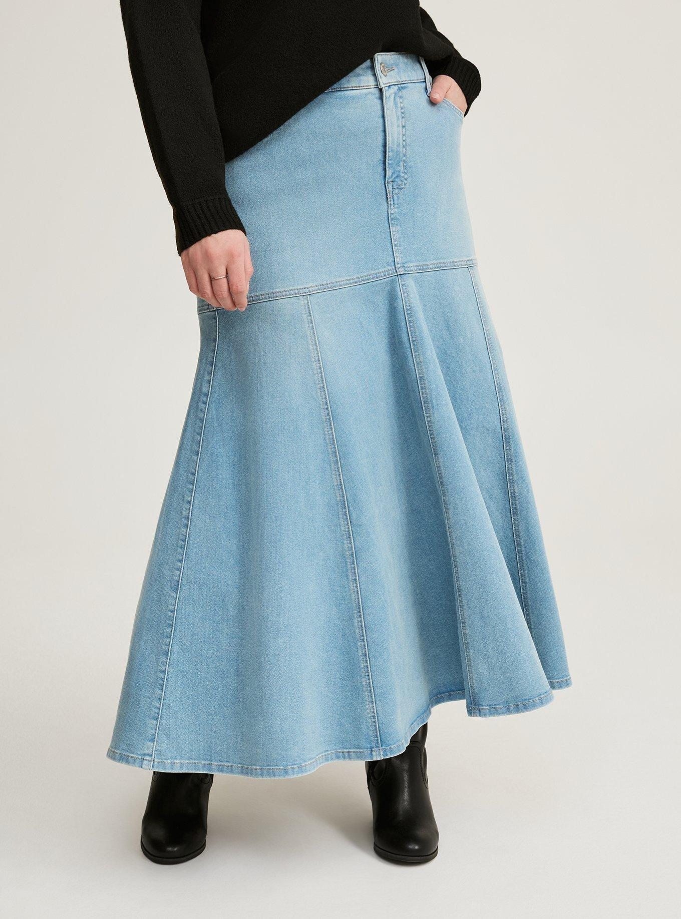 Denim Maxi Skirt