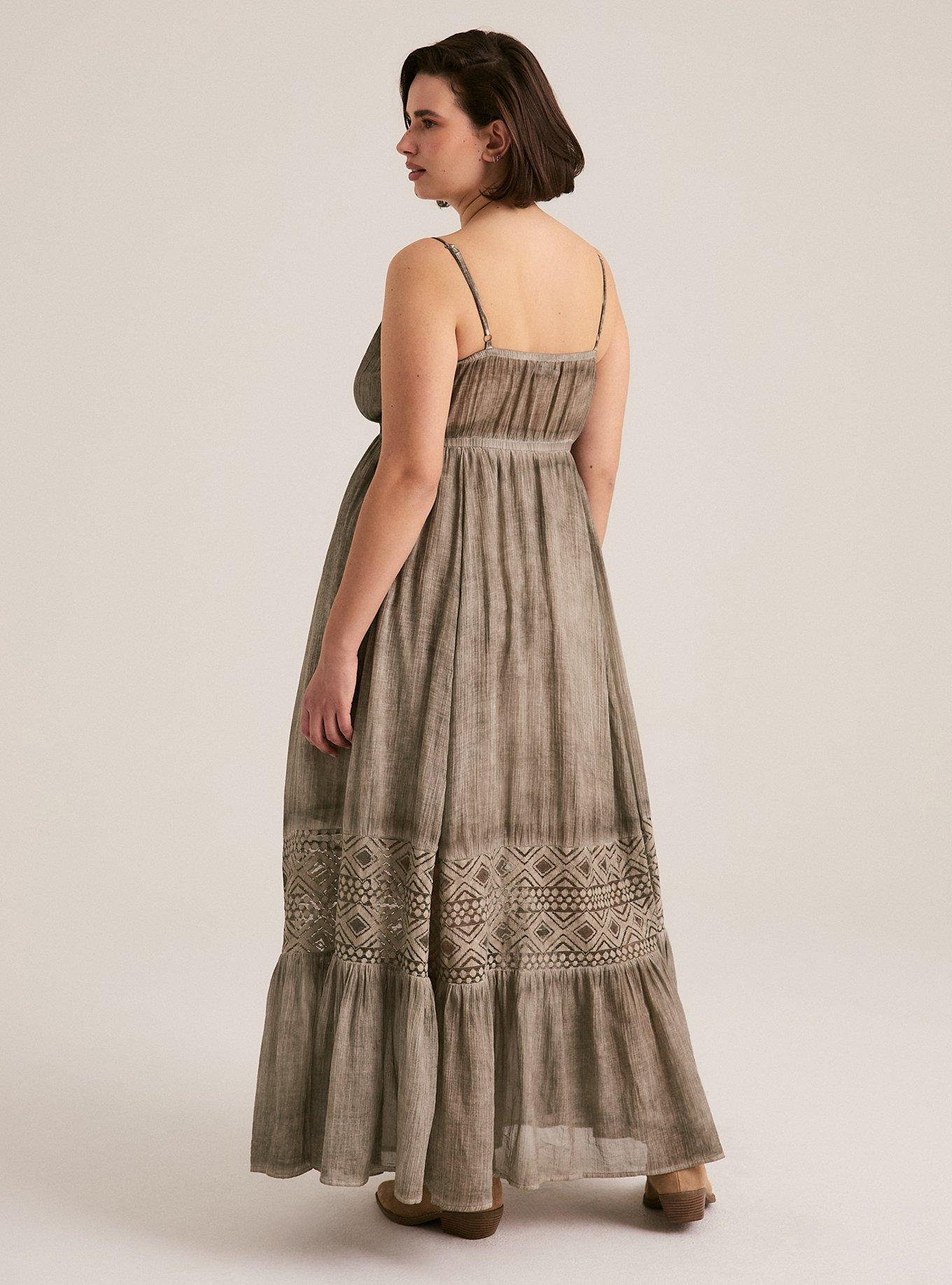 Festi V-Neck Tiered Maxi Dress