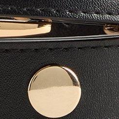 Studded Denim Belt, BLACK, swatch