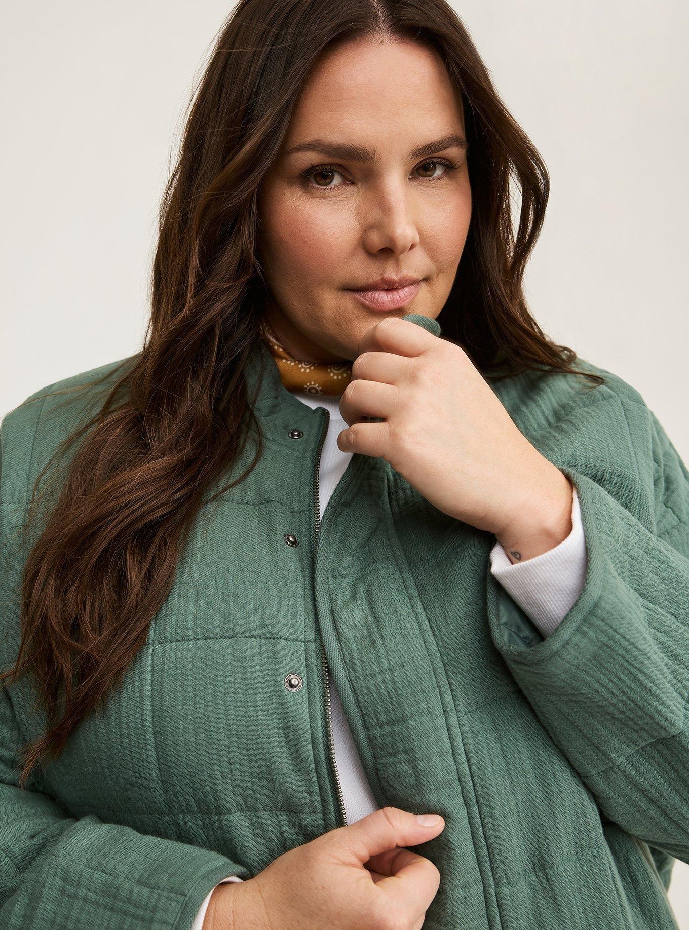 Quilted Drop Shoulder Jacket