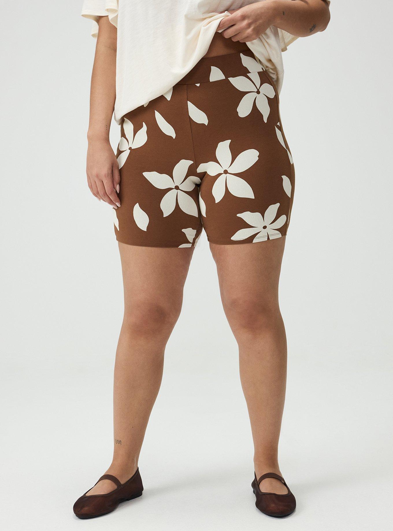 7'' Bike Short, GABRIELLA FLORAL BROWN, alternate