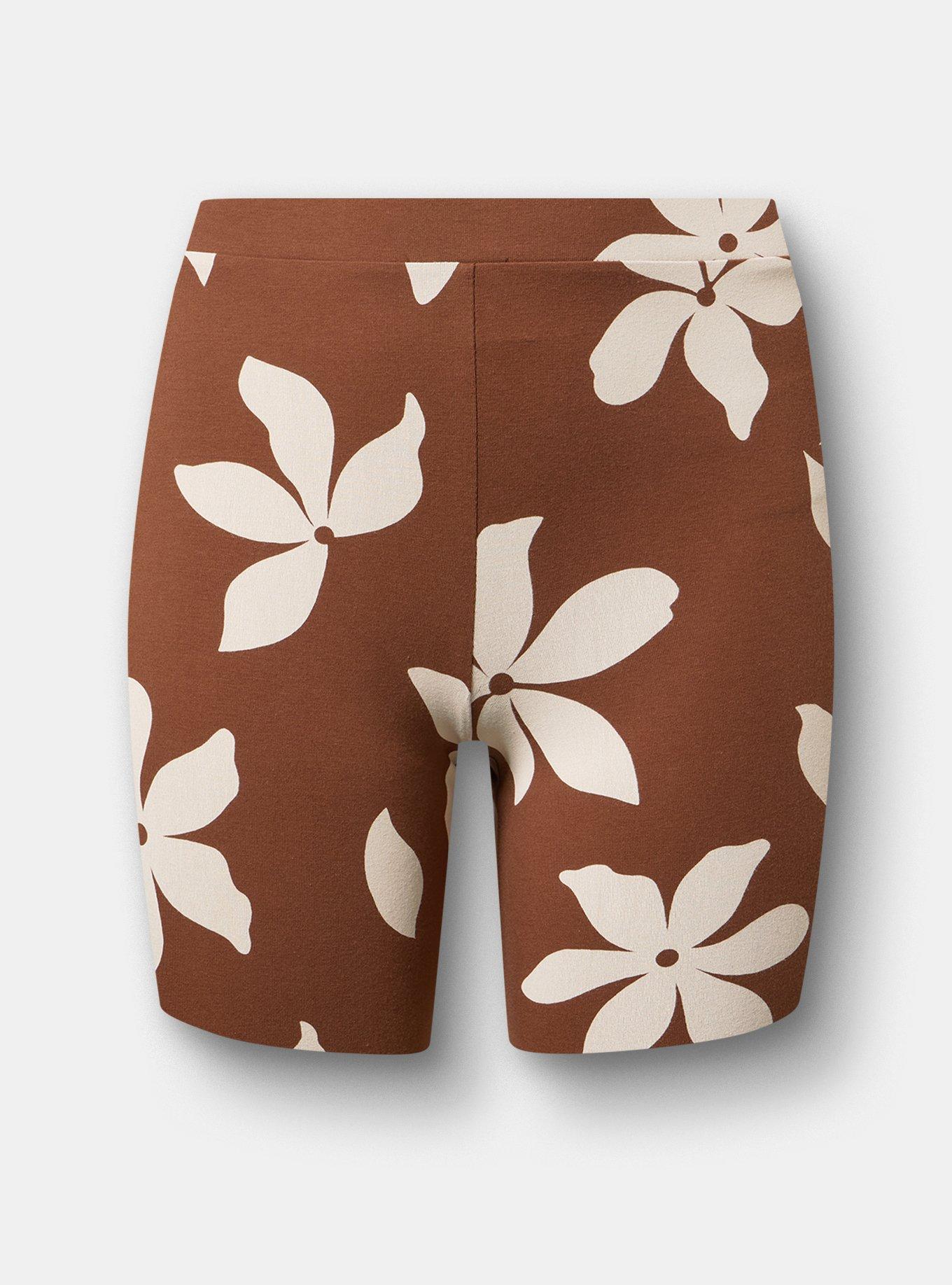 7'' Bike Short, GABRIELLA FLORAL BROWN, hi-res