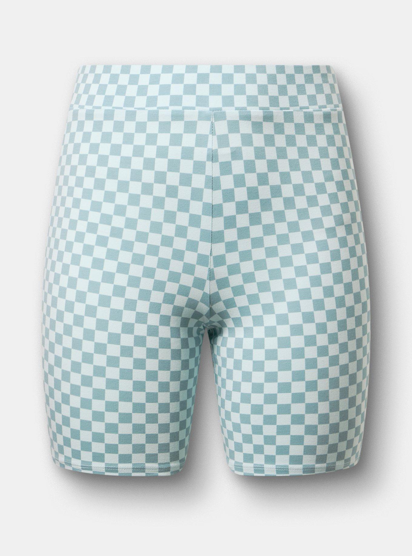 7'' Bike Short, EVERGLADES CHECK MINT, flat