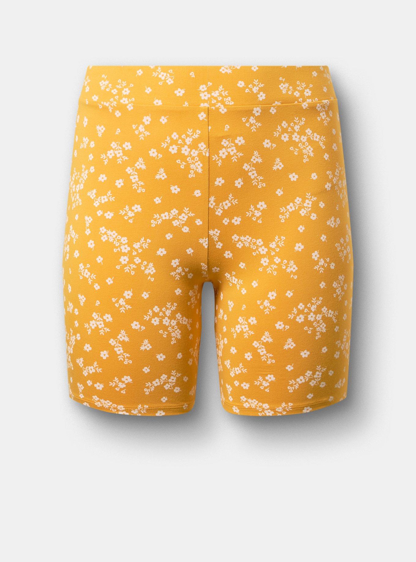 7'' Bike Short, CLASSIC DITSY FLORAL YELLOW, flat