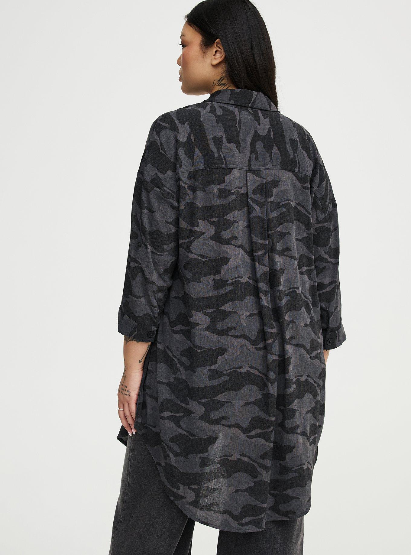 Oversized Shacket, CAMO CADET GREY, alternate