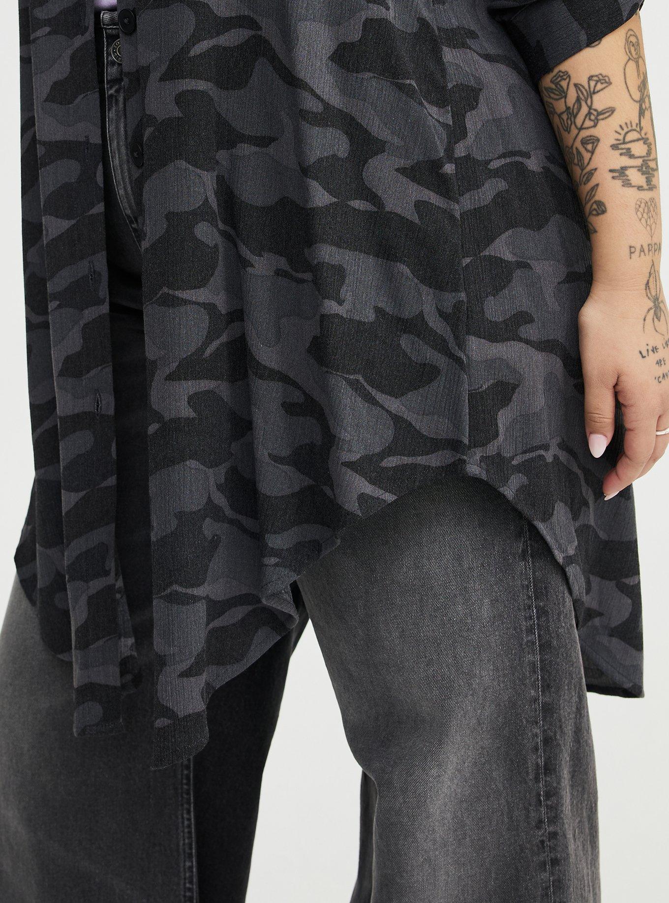 Oversized Shacket, CAMO CADET GREY, alternate