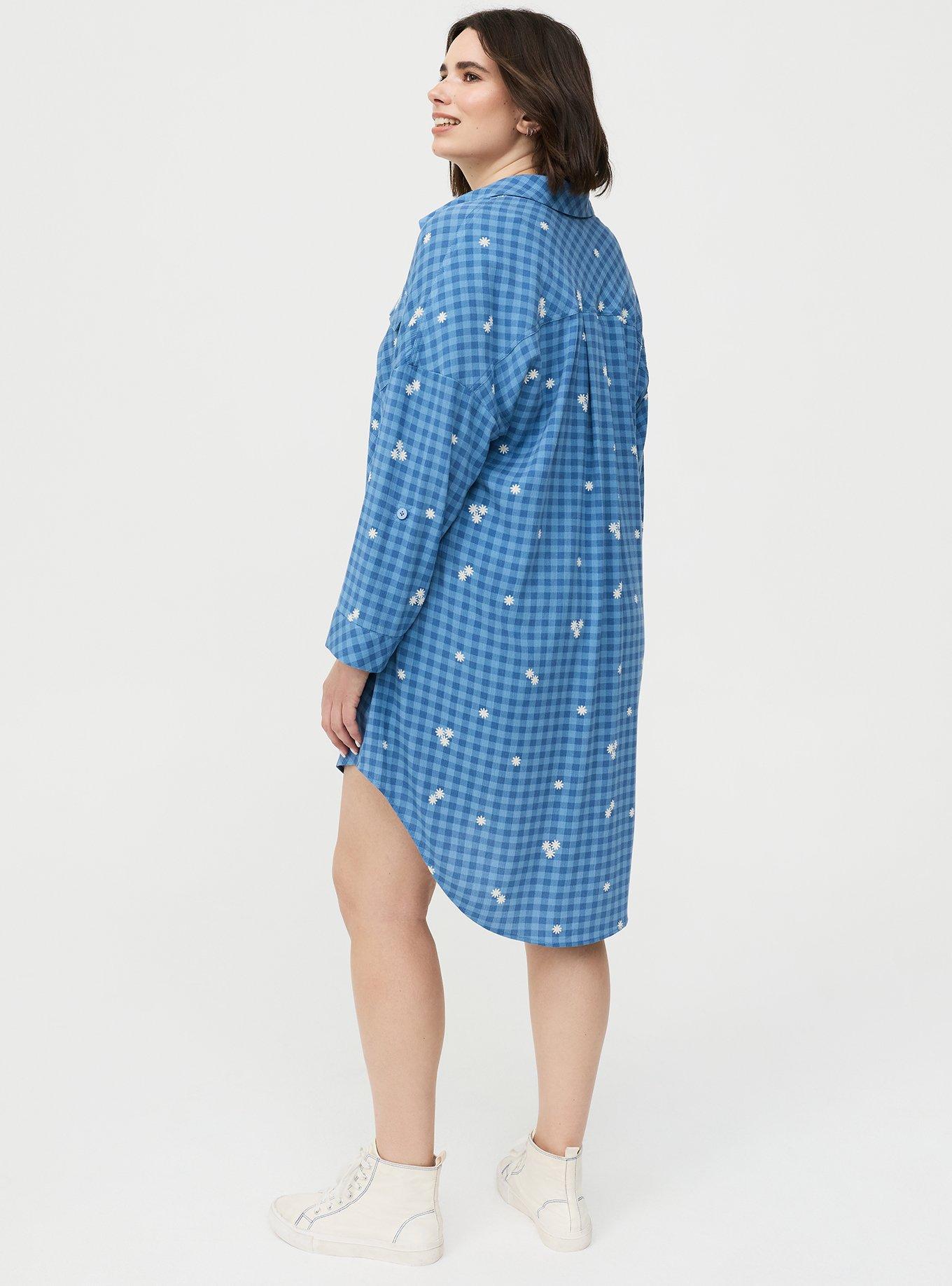 Oversized Shacket, GOOD DAY DAISIES BLUE, alternate