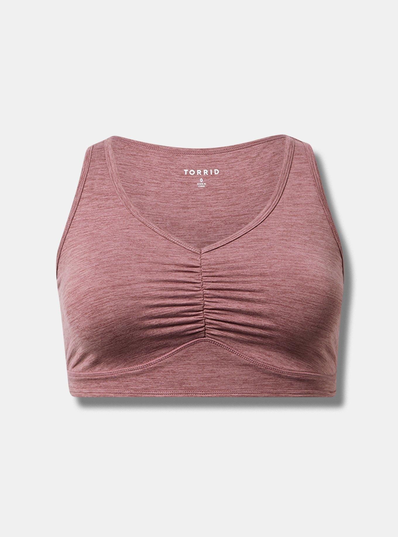 Performance Jersey Ruched Yoga Bra