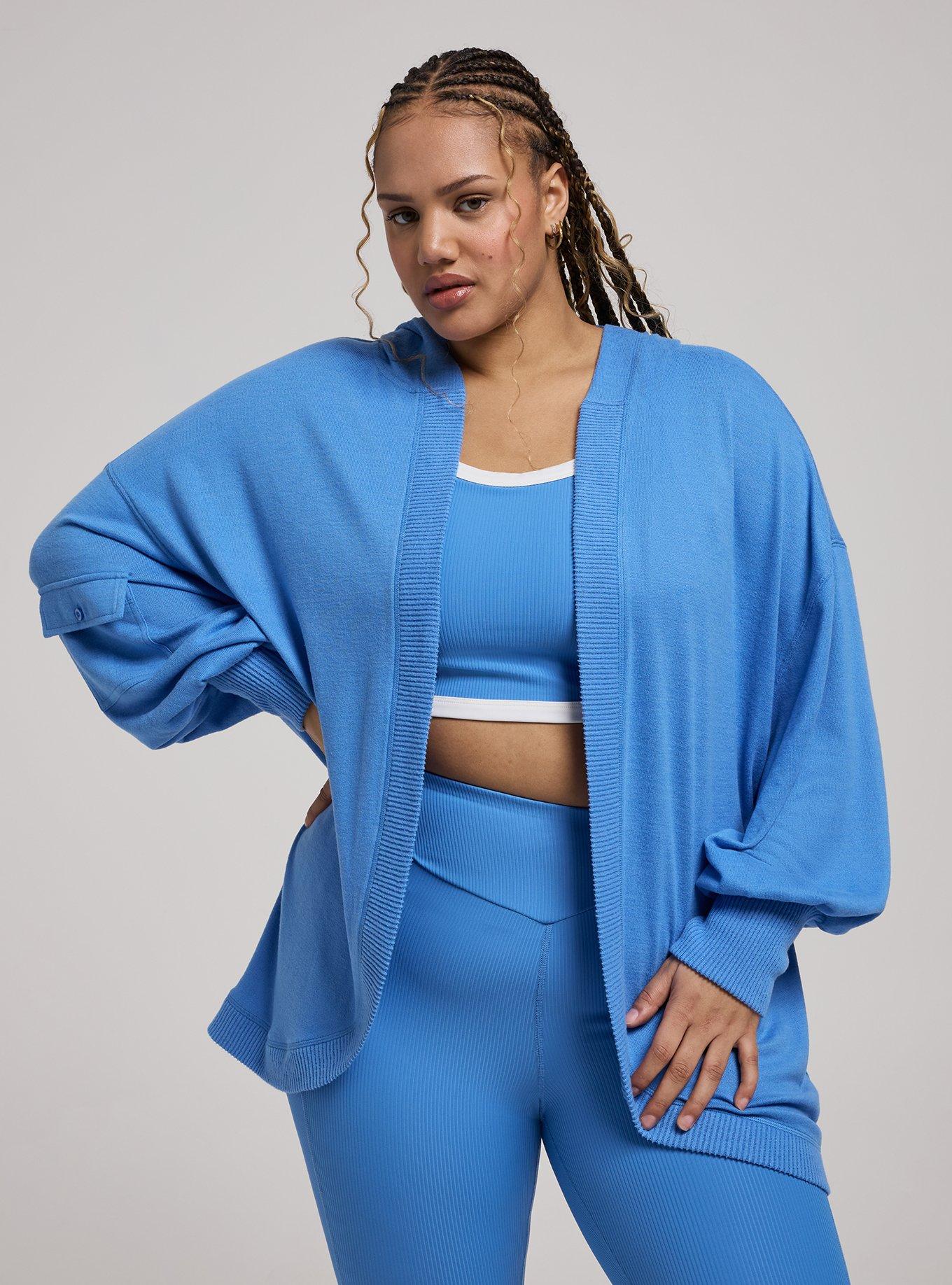 TRU Super Soft Plush Cool Down Hooded Cardigan, REGATTA, alternate