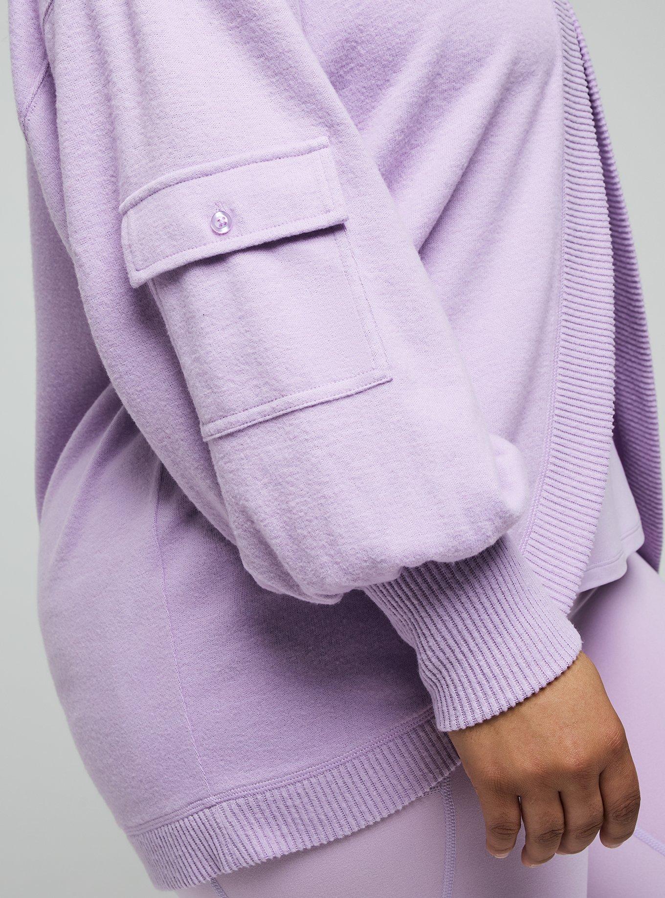 TRU Super Soft Plush Cool Down Hooded Cardigan, ENGLISH HYACINTH, alternate