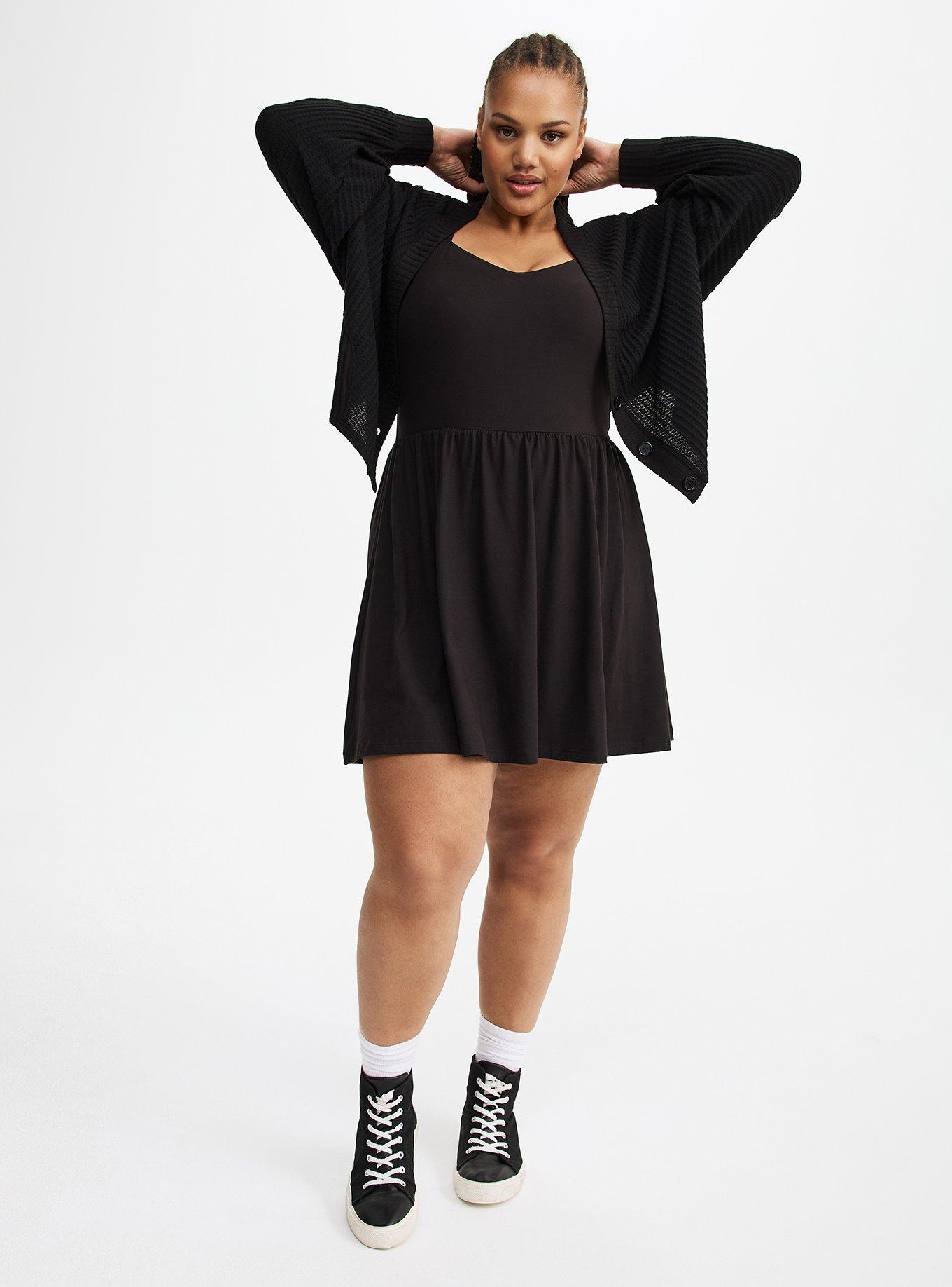Waffle Rib Cropped Cardigan