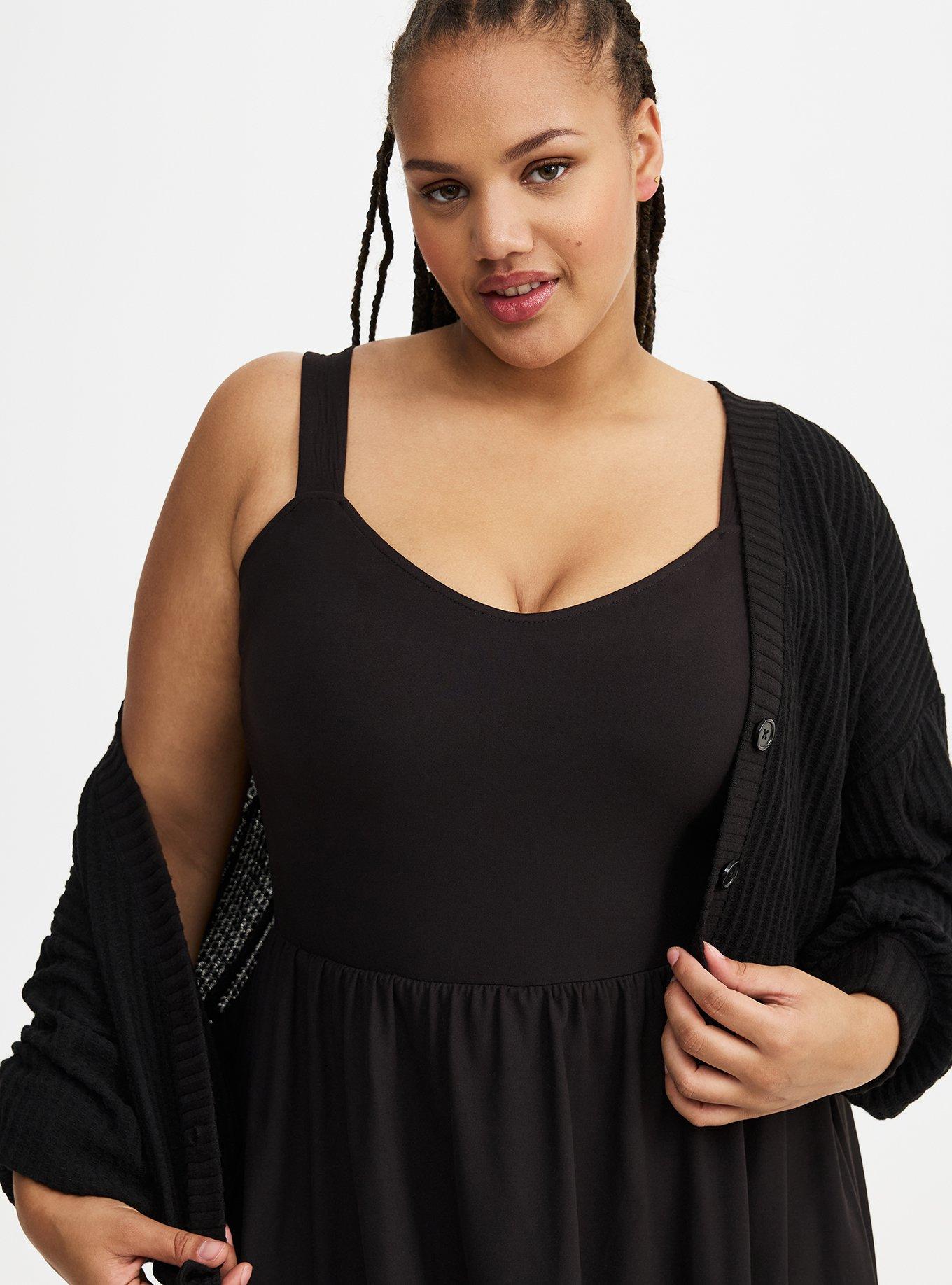 Waffle Rib Cropped Cardigan