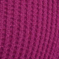 TRU Waffle Rib Cropped Cardigan, PLUM CASPIA, swatch
