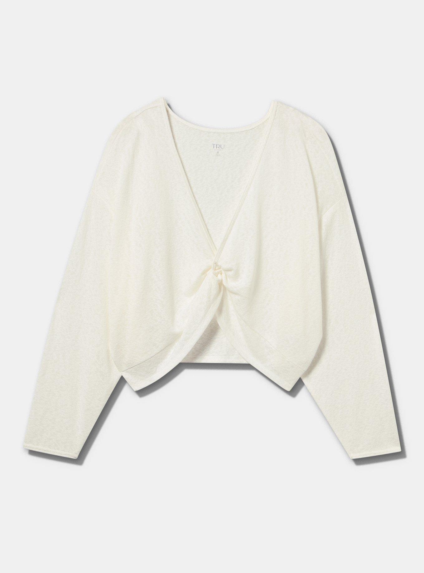 Hacci Reversible Crop Overshirt, BLANC DE BLANC, hi-res