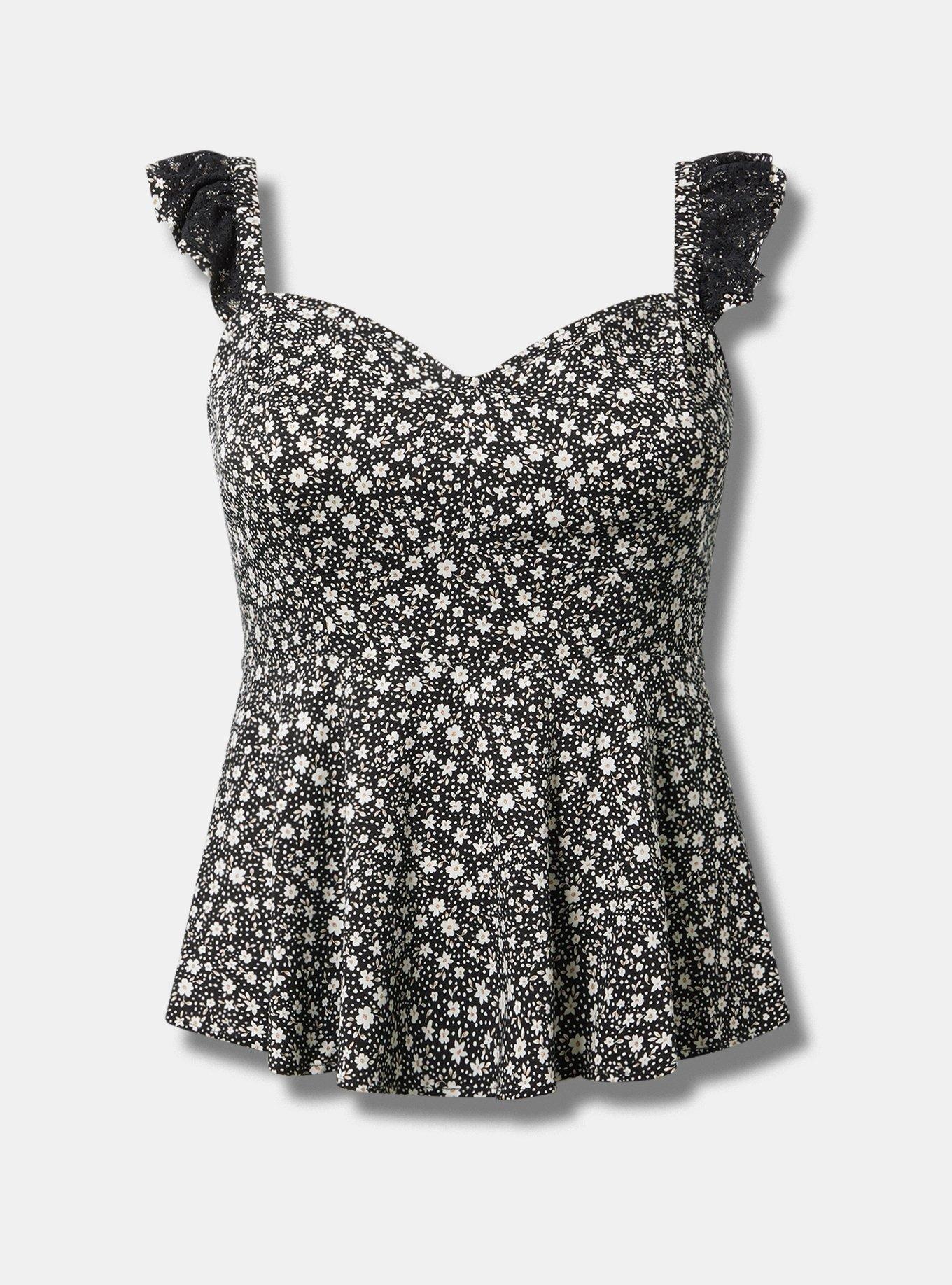Challis Peplum Corset Top