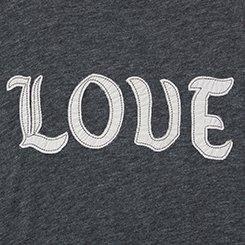 Love Classic Raglan Tee, CHARCOAL HEATHER GREY, swatch