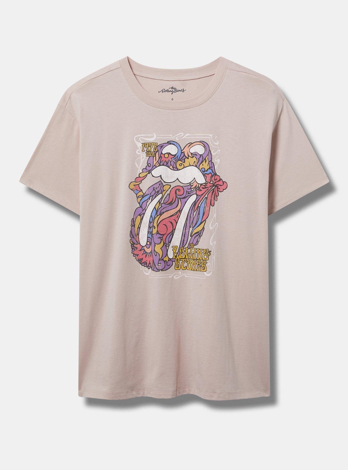 The Rolling Stones Relaxed Fit Cotton Crew Tee