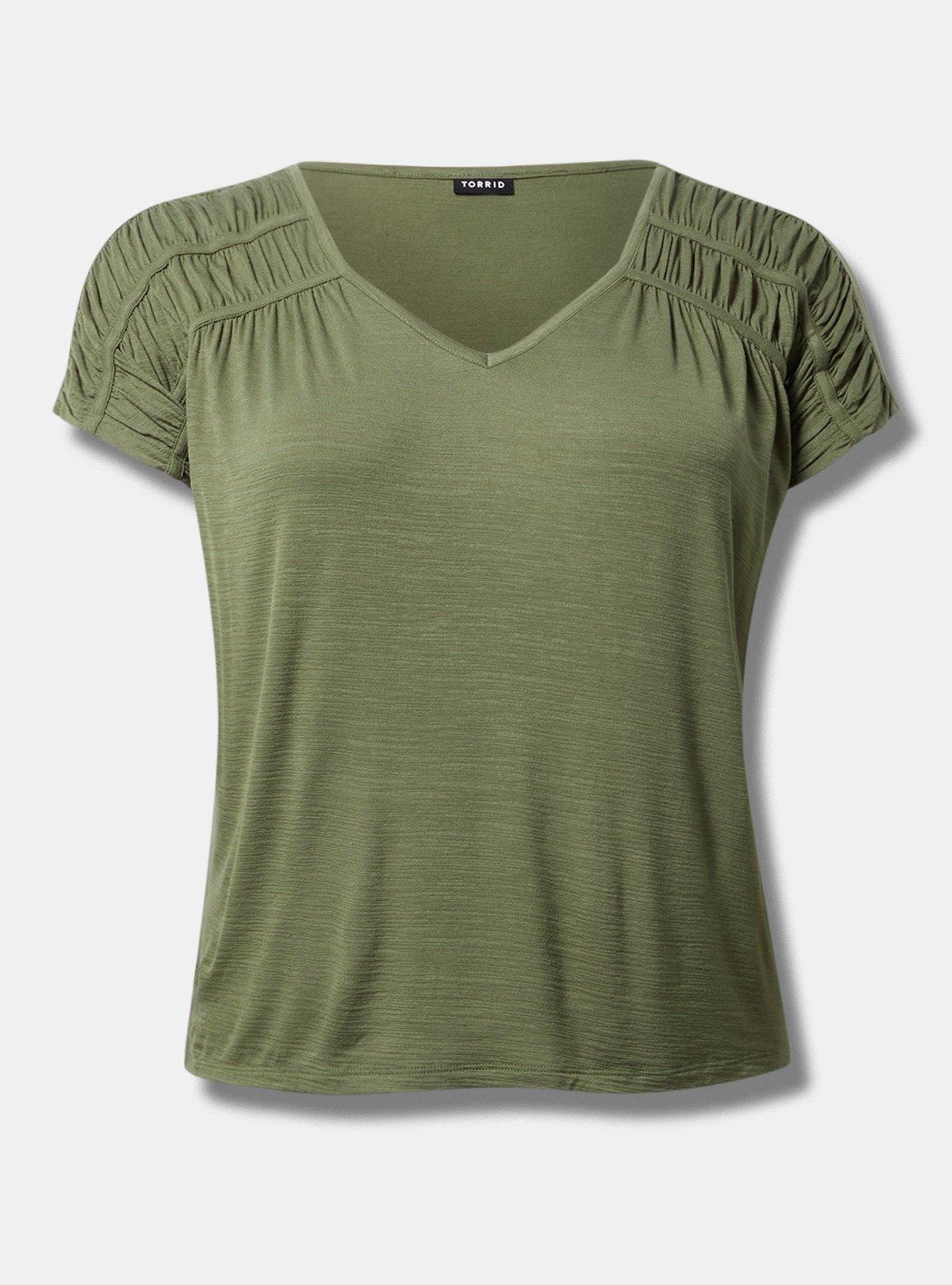 V-Neck Yoke Tee