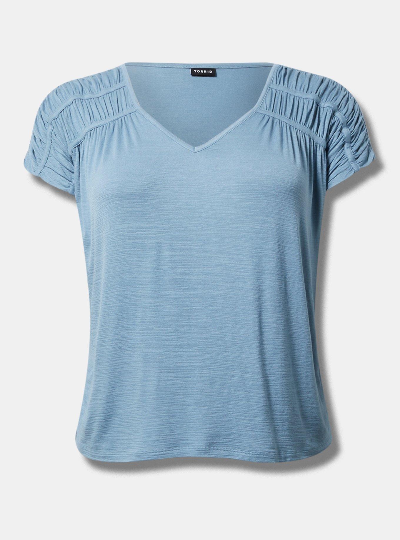 V-Neck Yoke Tee