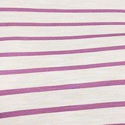 Plus Size Cotton Modal Tee, CONCORD GRAPE STRIPE, swatch