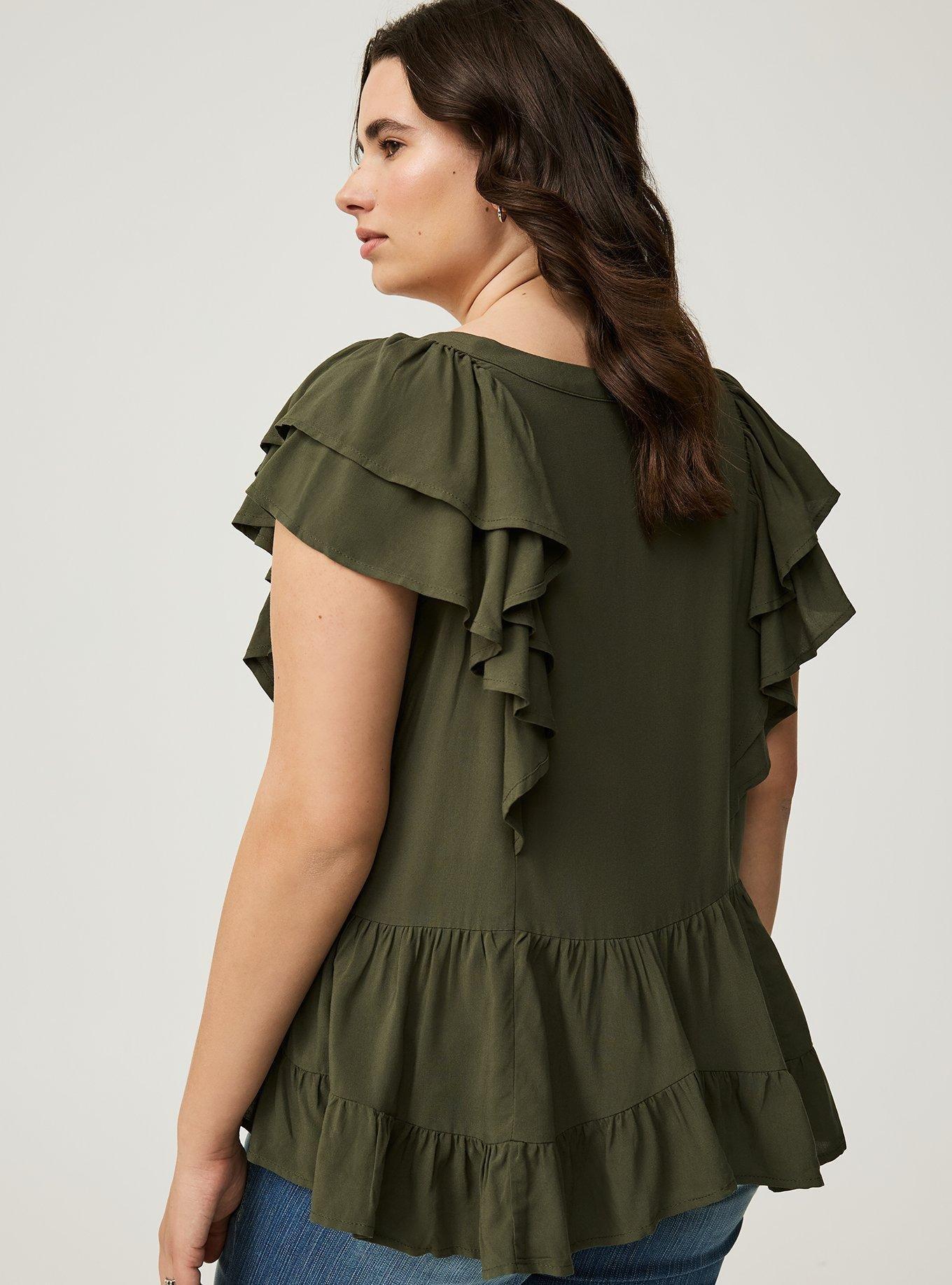 Challis Pintuck Top