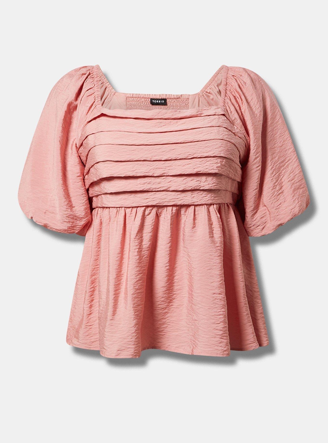 Ruched Puff Sleeve Top