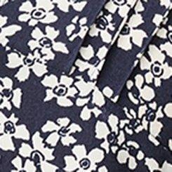 Drapey V-Neck Top, NAVY FLORAL, swatch