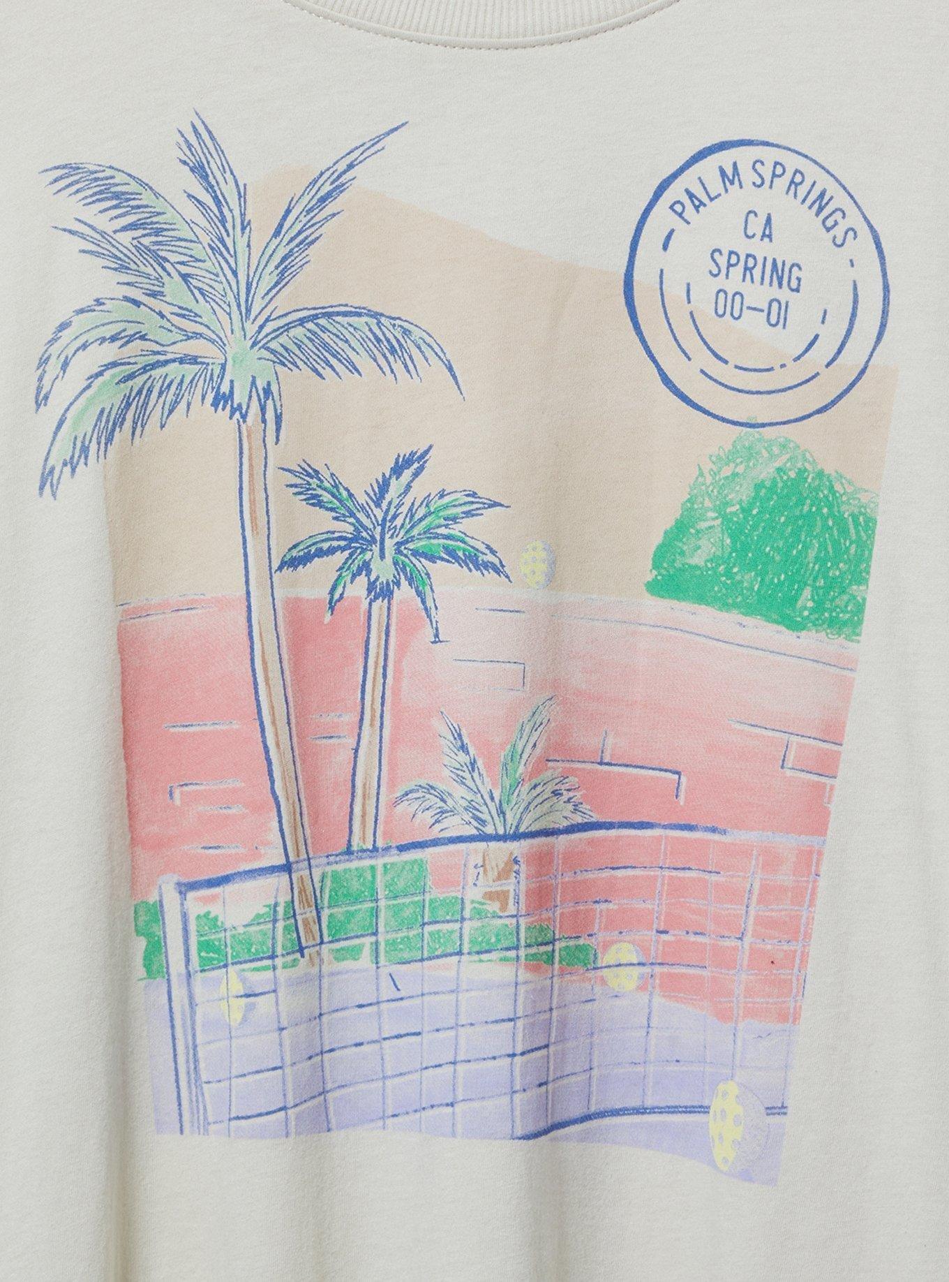 Palm Springs Pickleball Oversized Heritage Jersey Tee