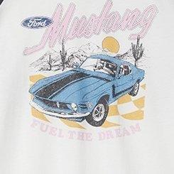 Ford Mustang Desert Classic Fit Raglan Tee , BLANC DE BLANC, swatch