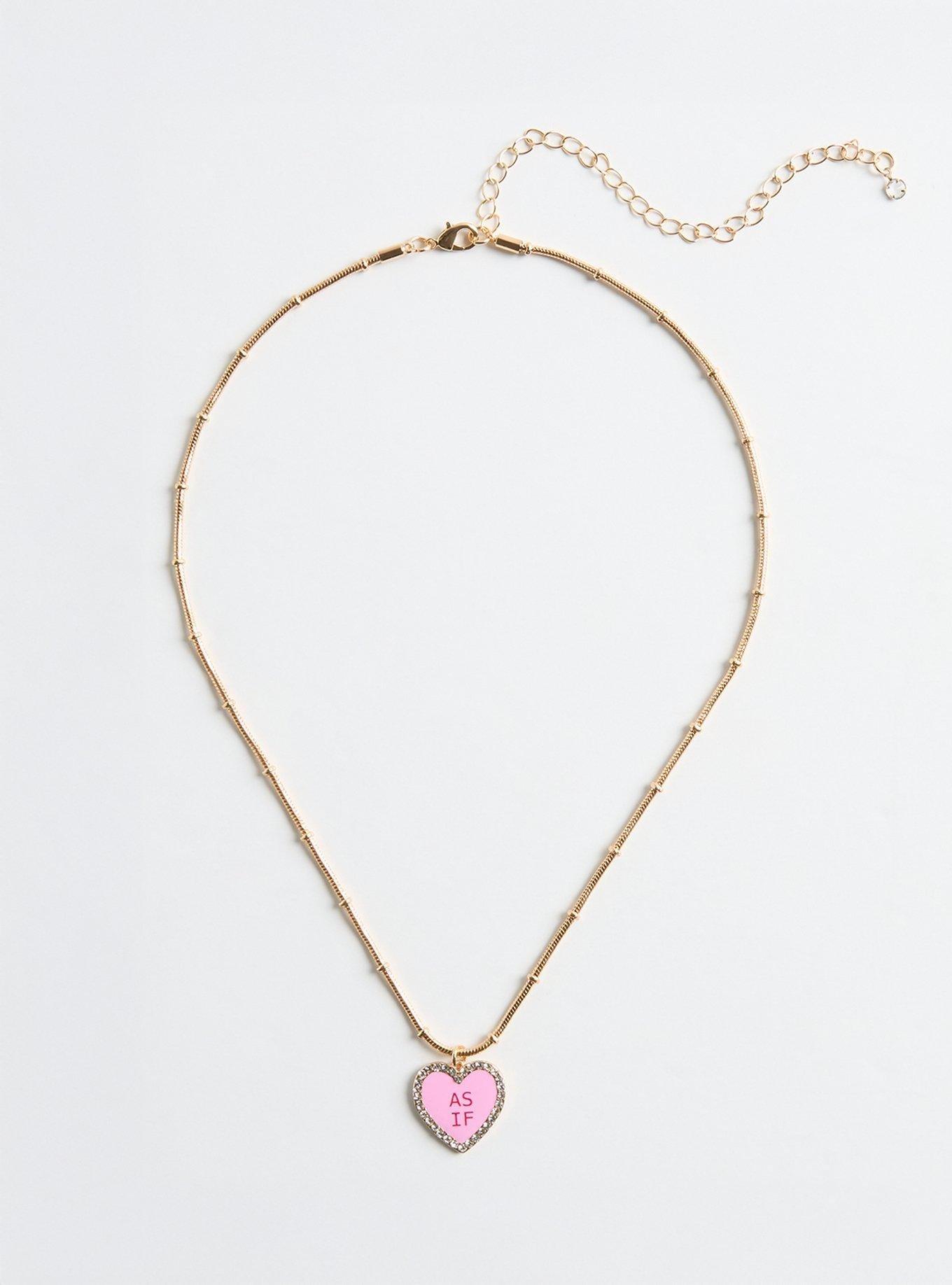 As If Candy Heart Necklace