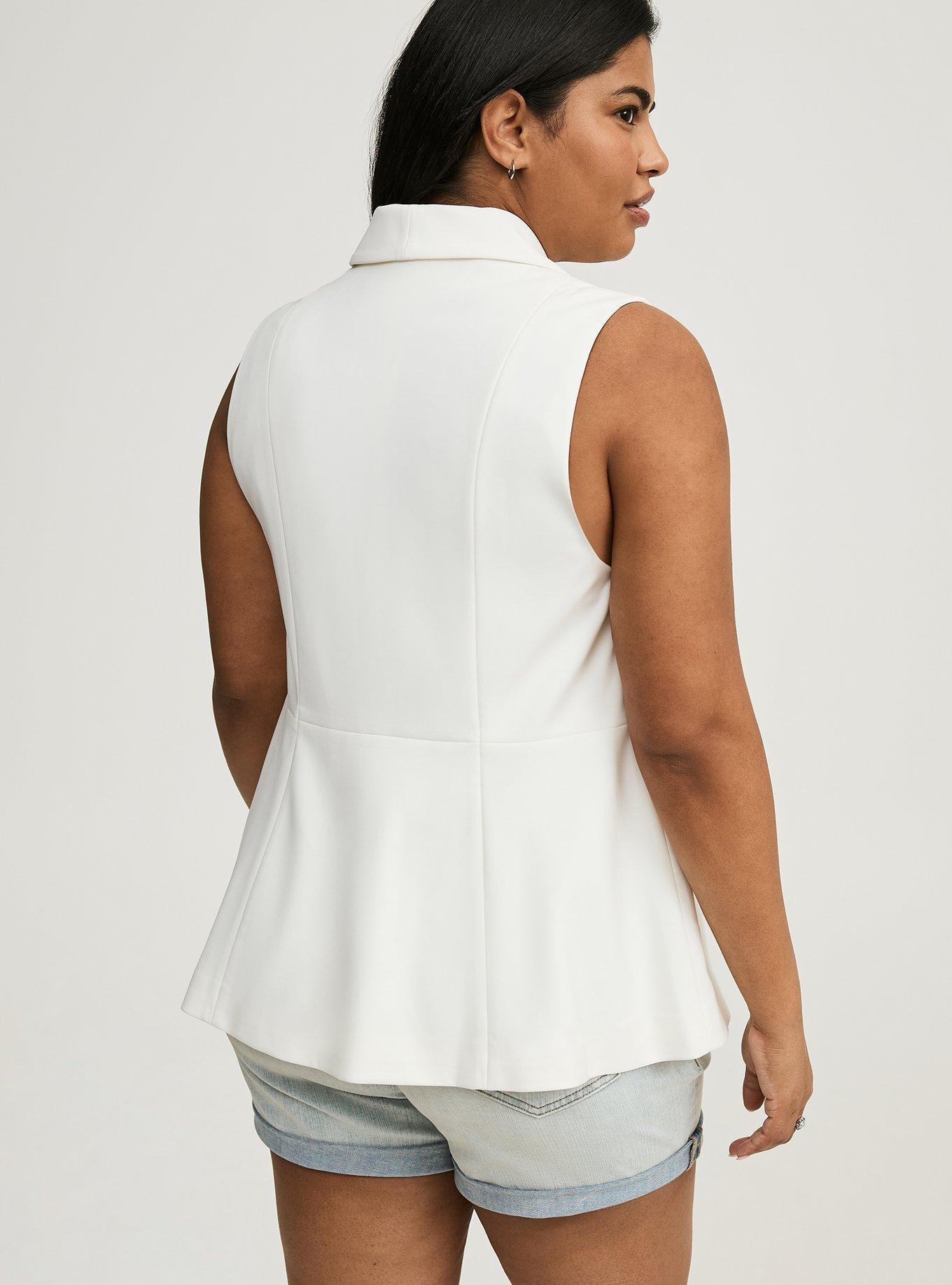 Peplum Tailored Vest