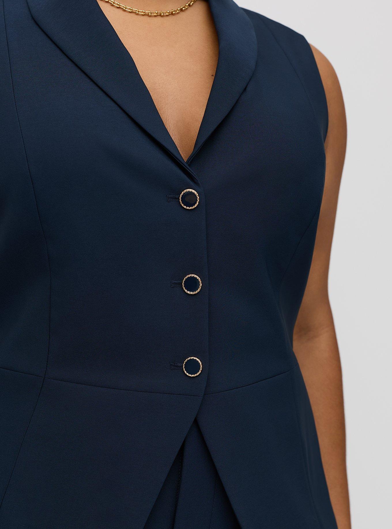 Peplum Tailored Vest