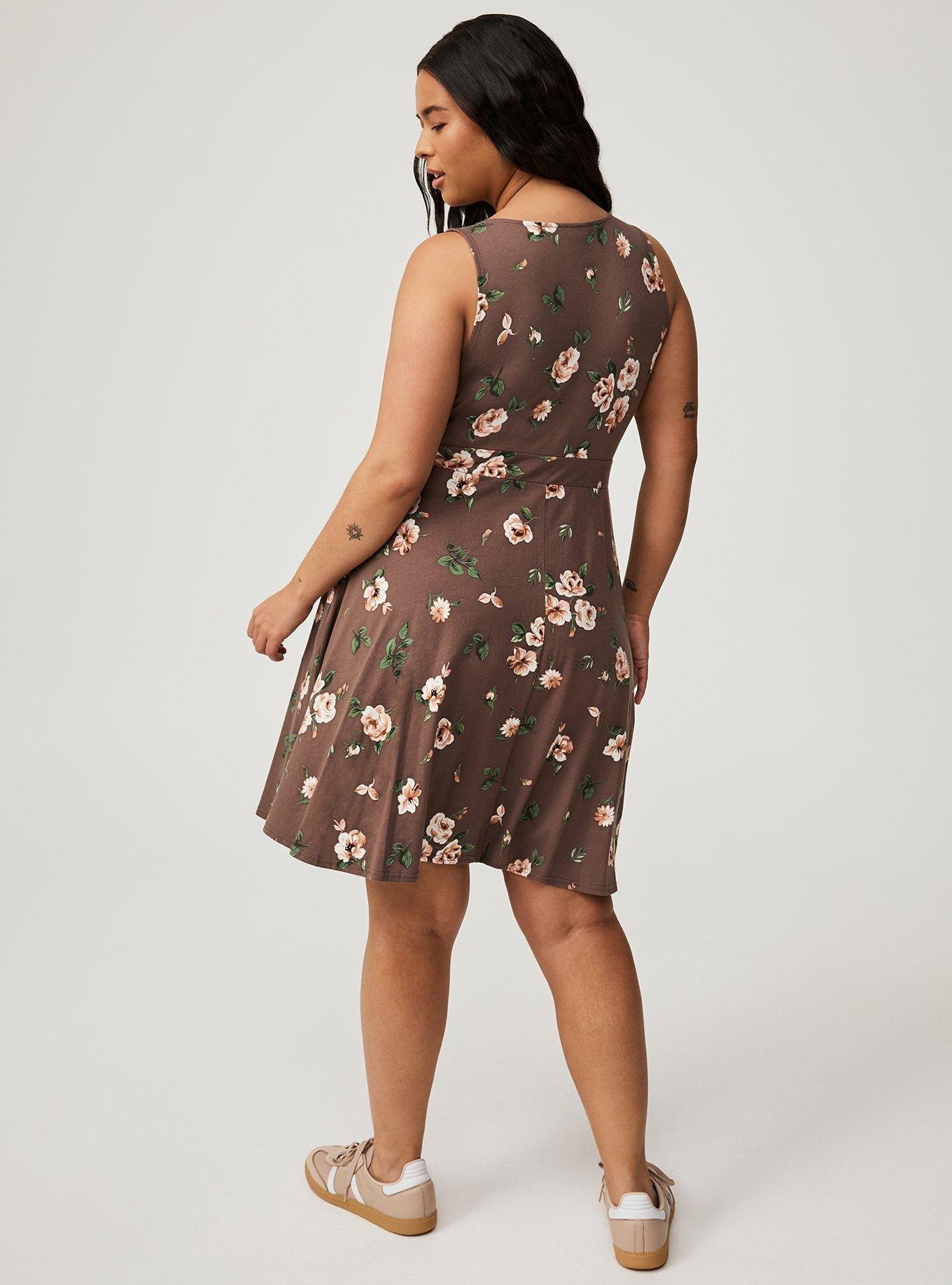 Surplice Skater Tank Dress