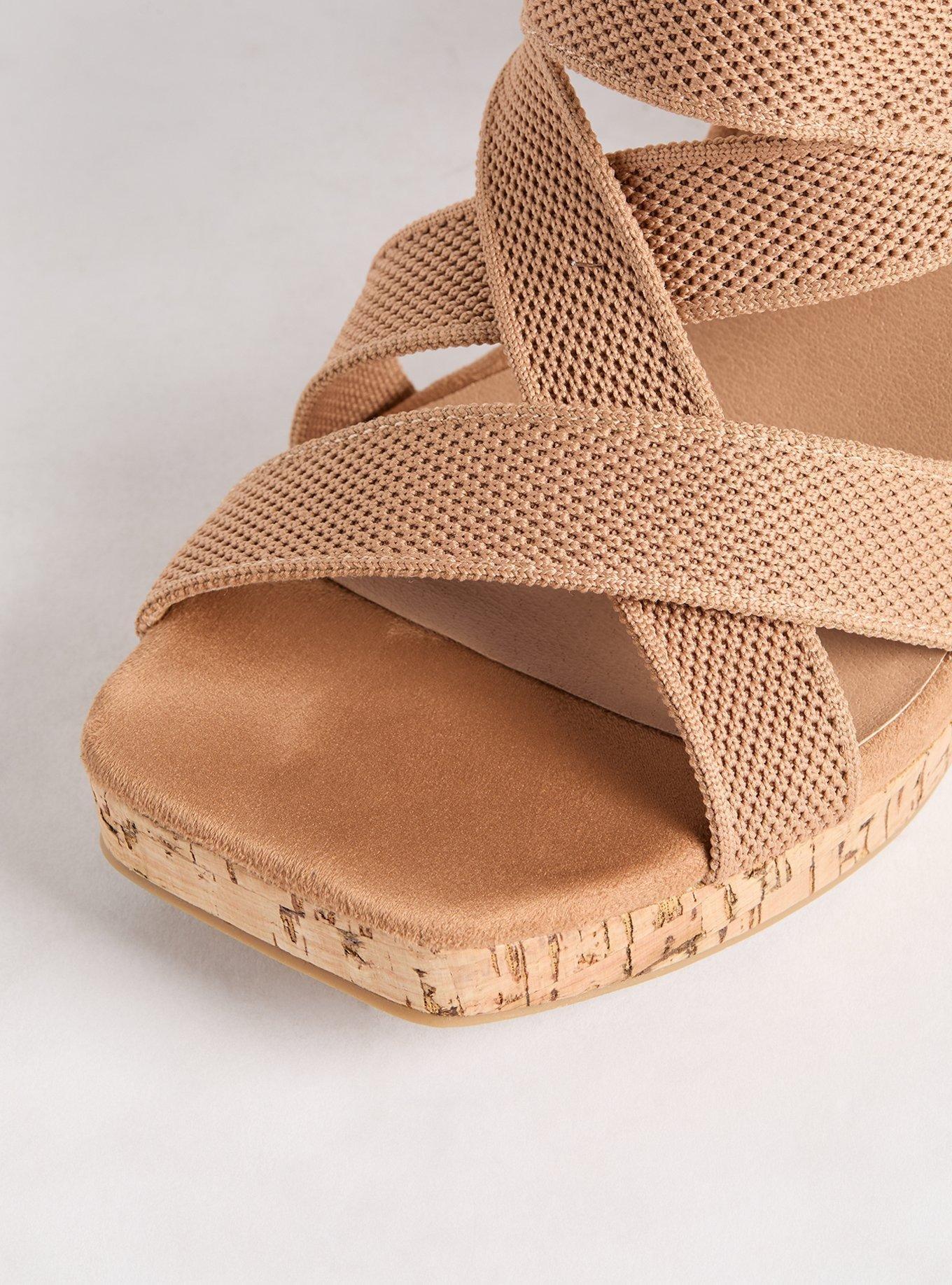Strappy Platform Heeled Sandal (WW)