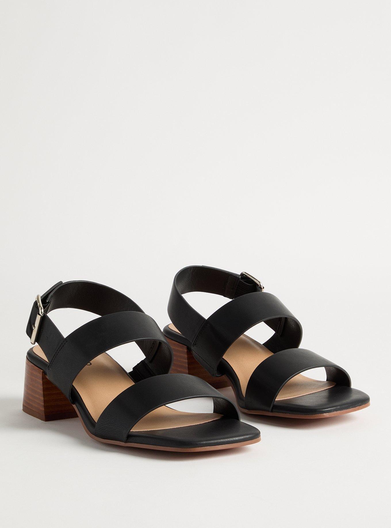 Buckle Strap Block Heel (WW)